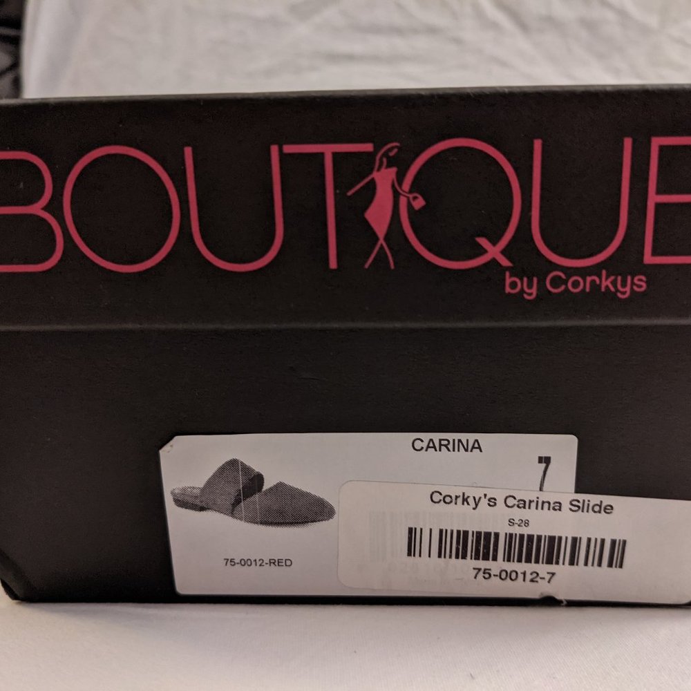 Nib Red Corky's Carina Slide Size 7 - image 8